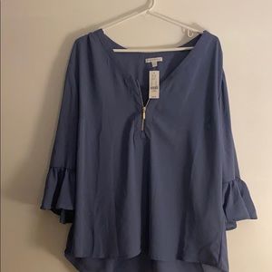 New York and Company Zipper Blouse